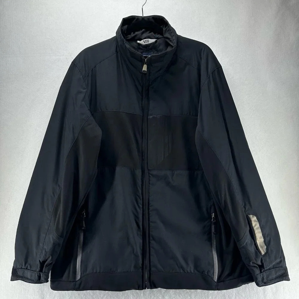 GAP Jacket Mens Size XL Quilted Lined Full Zip Long Sleeve Outdoor Nylon Black